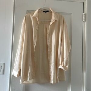 Missguided satin button down, gently worn.